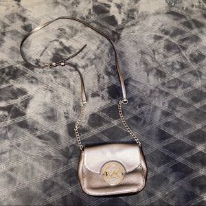Grey/Silver Michael Kors Cross Body Bag!